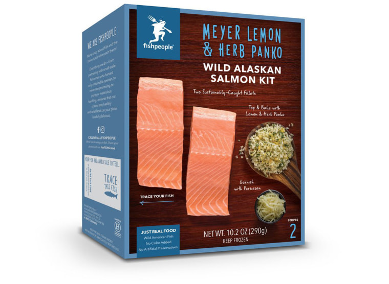 Fishpeople Meyer Lemon &amp; Herb Panko Wild Alaskan Salmon Kit