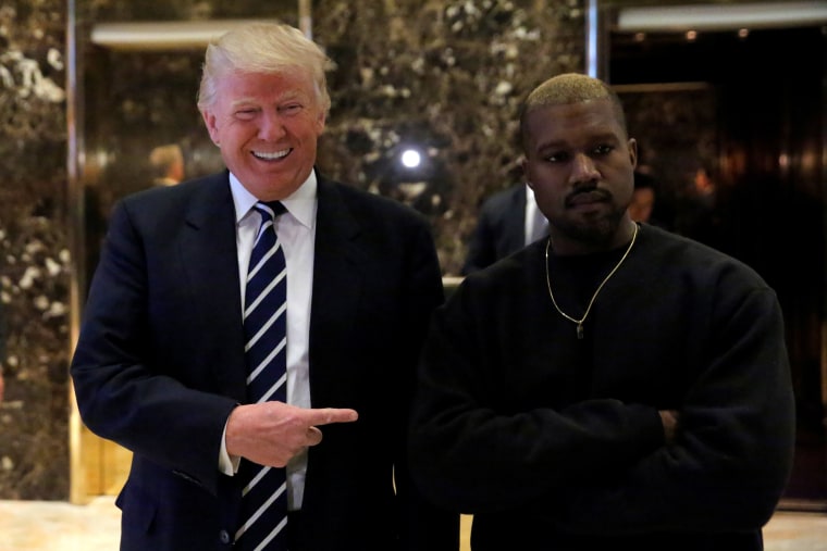 Image: President-elect Donald Trump and musician Kanye West pose for media at Trump Tower in Manhattan, New York City