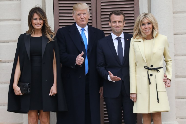 Image: President Donald Trump hosts French President Emmanuel Macron