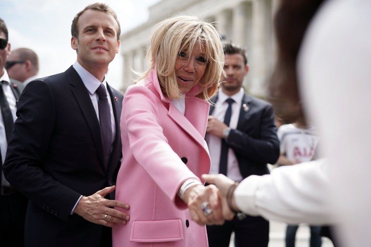 Image: French President Macron Visits The Lincoln Memorial