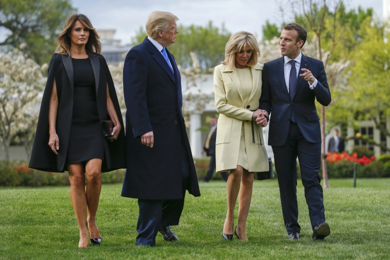 Image: US President Donald J. Trump hosts French President Emmanuel Macron