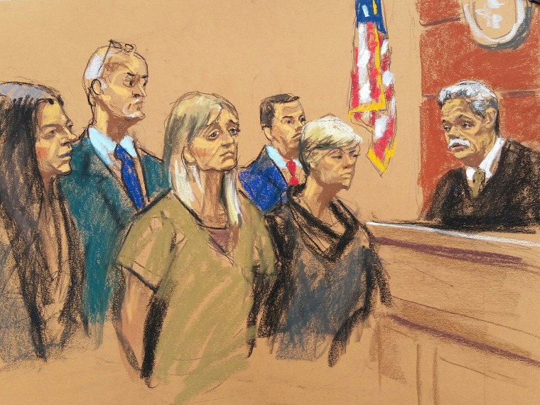 Image: Allison Mack stands for trial in the U.S. District Court in Brooklyn on April 24, 2018.