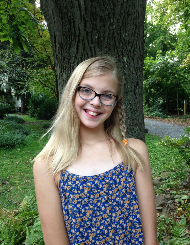This is Sydney Bentley, age 10, trial participant,.