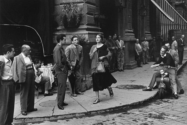 "American Girl in Italy," a photograph by Ruth Orkin