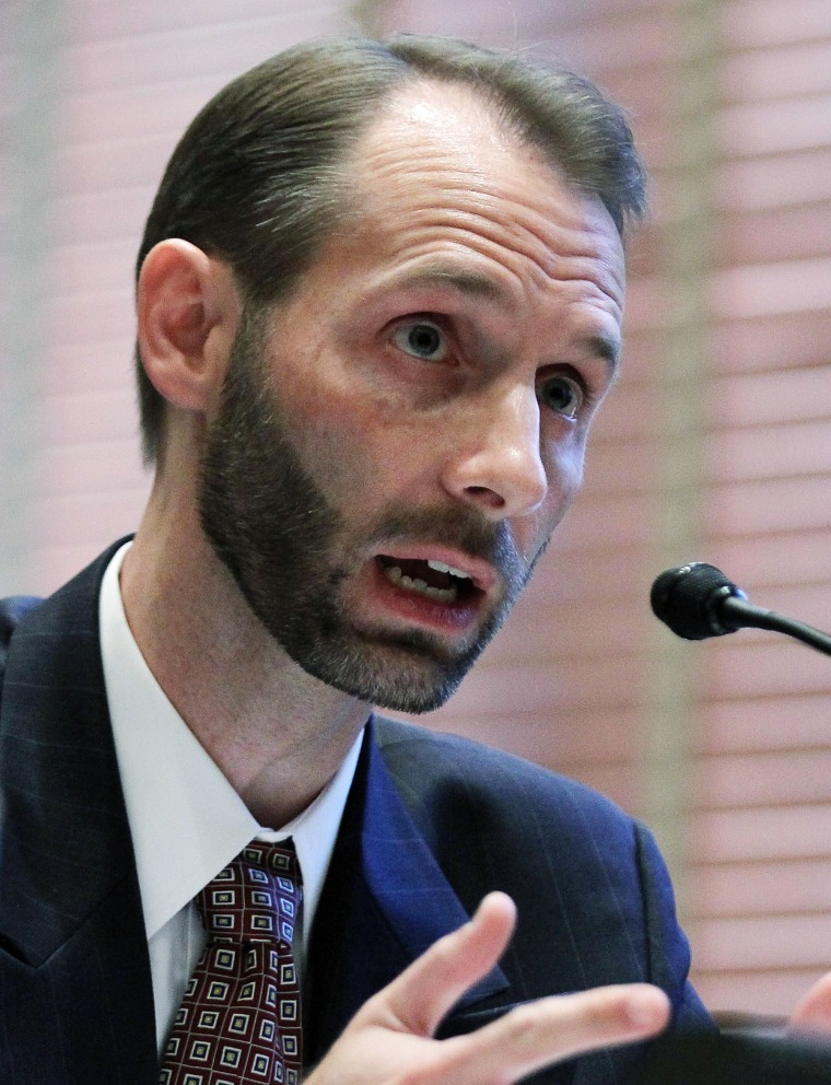 Image: Federal Election Commission's Matthew Petersen testifies during a hearing