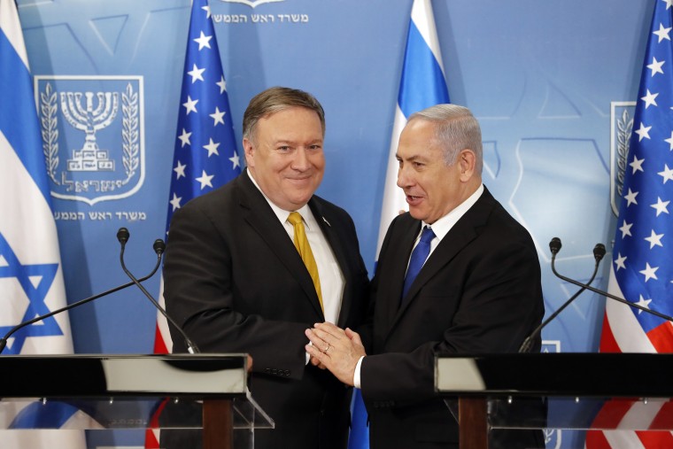 Image: Benjamin Netanyahu and Mike Pompeo