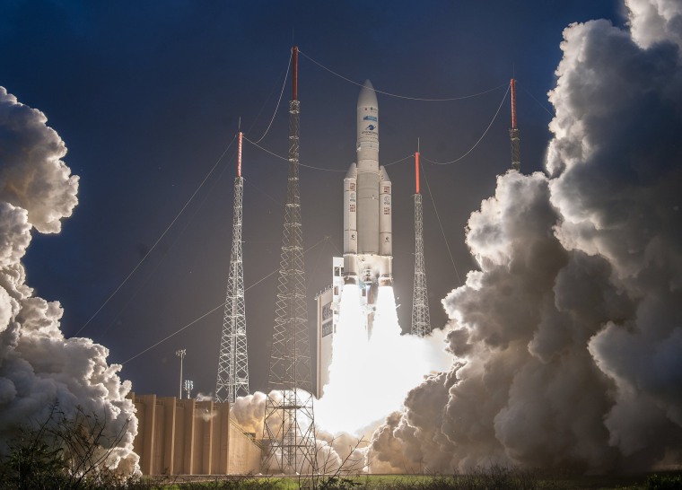 Image: Ariane 5 launch from CSG in Kourou
