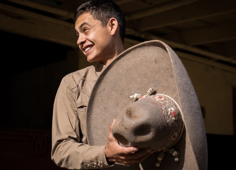 Image: Edmundo Rios III at the San Antonio Charro Ranch in San Antonio, Texas on Nov. 19, 2017.