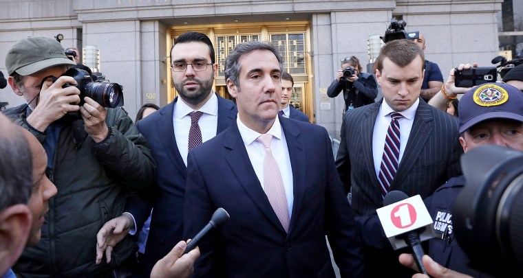 Image: *** BESTPIX *** US District Court Holds Hearing On Trump Lawyer Michael Cohen's Search Warrants