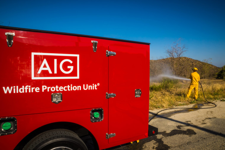 An undated photo of a Wildfire Protection Unit truck during a demo near San Diego.