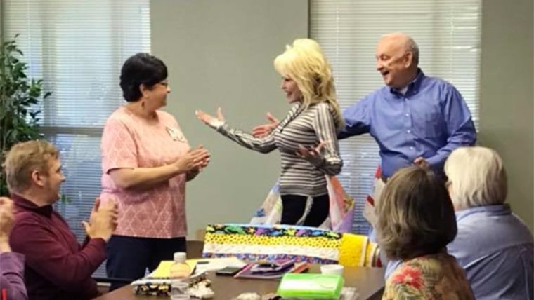 Surprise! Dolly Parton showed up at a renaming of a senior center in Tennessee to the delight of a group of local senior citizens. 