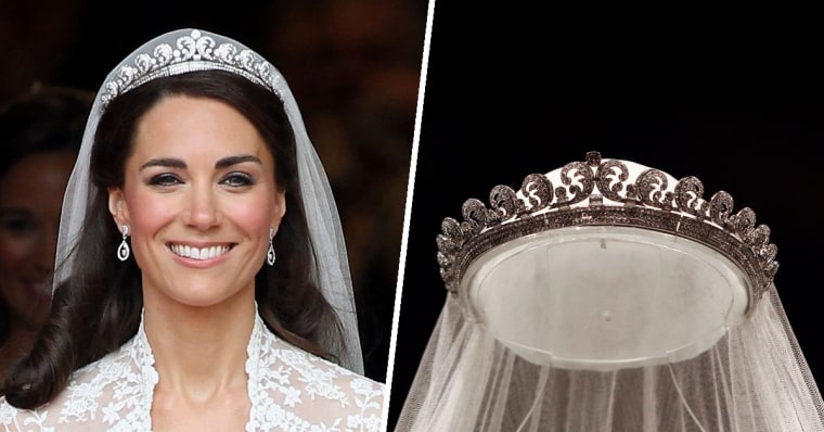 The Cartier Halo tiara is made of diamonds and platinum.