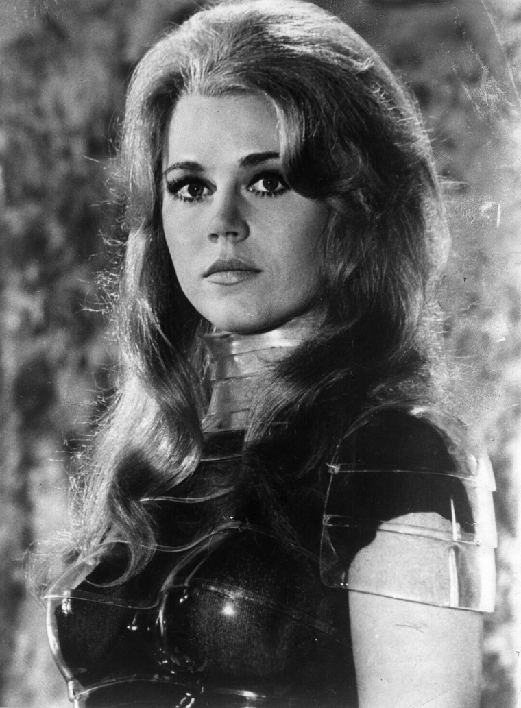 1967:  American actress and activist Jane Fonda as the space siren in the film 'Barbarella.'