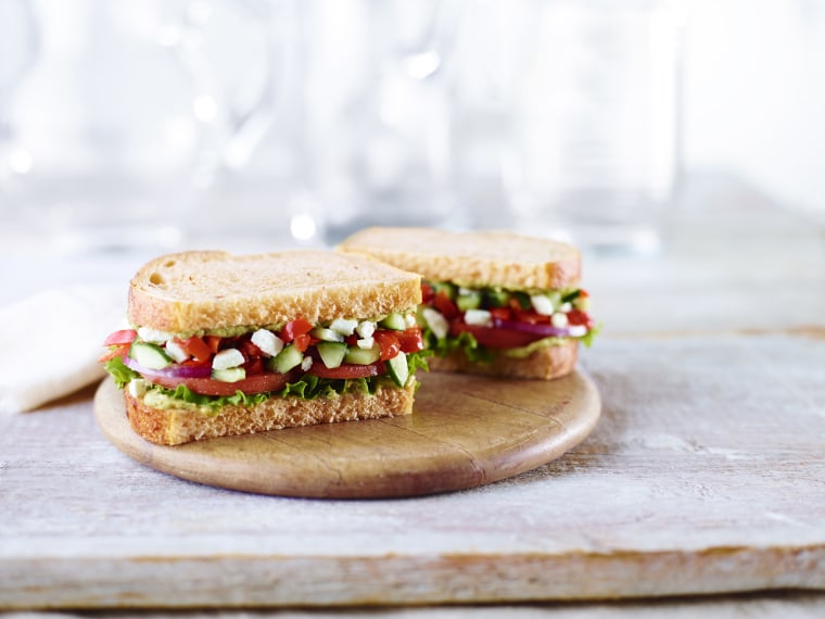 Mediterranean Veggie Sandwich