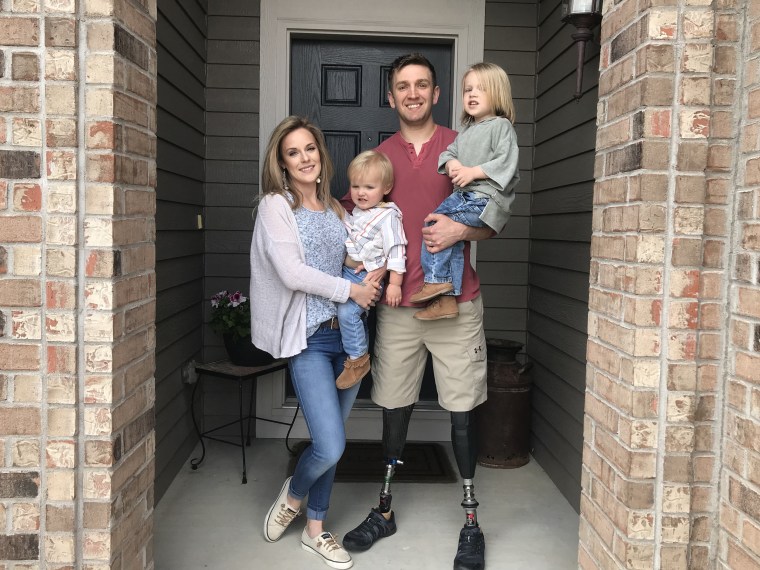 Image: Sgt. Josh Hargis with his family in Colorado Springs, Colorado