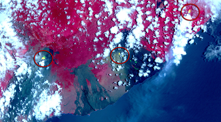 Image: Satellite View of Kilauea Eruption