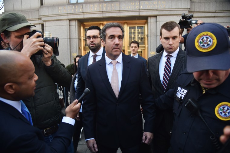 Image: Michael Cohen leaves court in New York