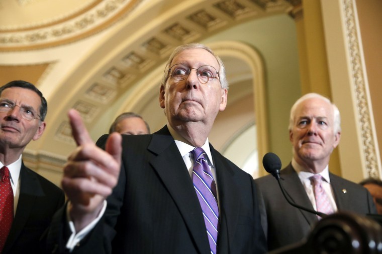 Image: Mitch McConnell, John Barrasso, John Cornyn