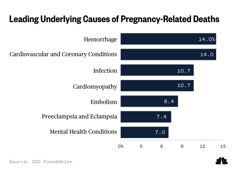 Chart: Leading Underlying Causes of Pregnancy-Related Deaths