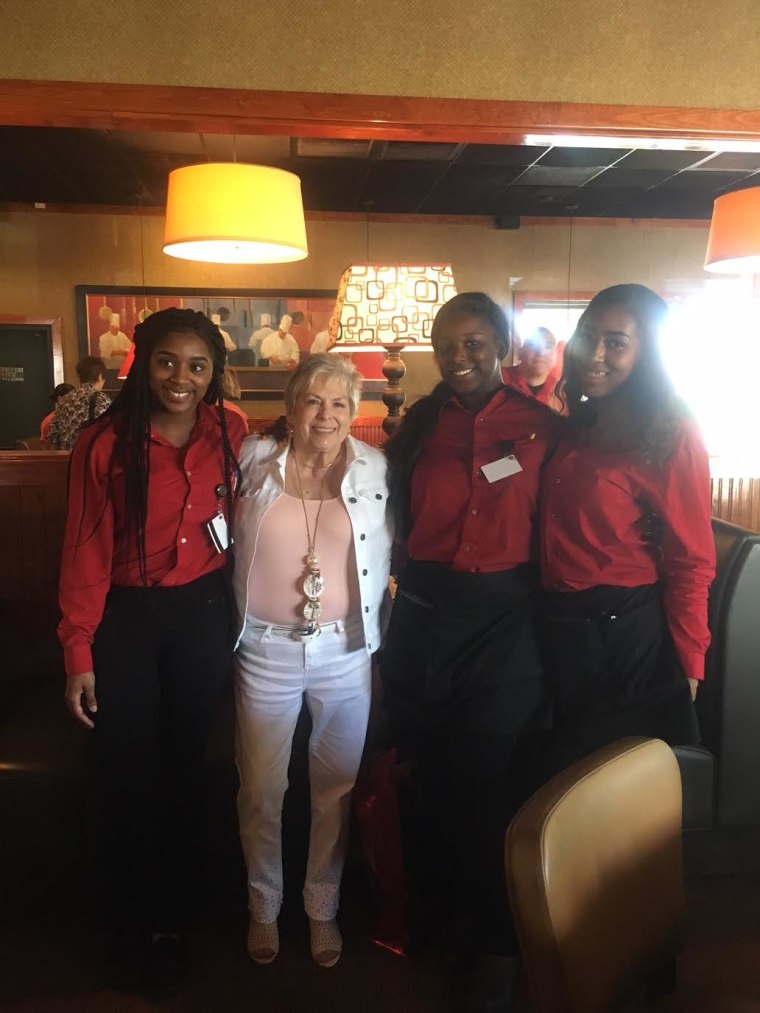 The staff at a Ruby Tuesday in Myrtle Beach, South Carolina made Barbara Foy's day (and life) feel a little brighter on Mother's Day.