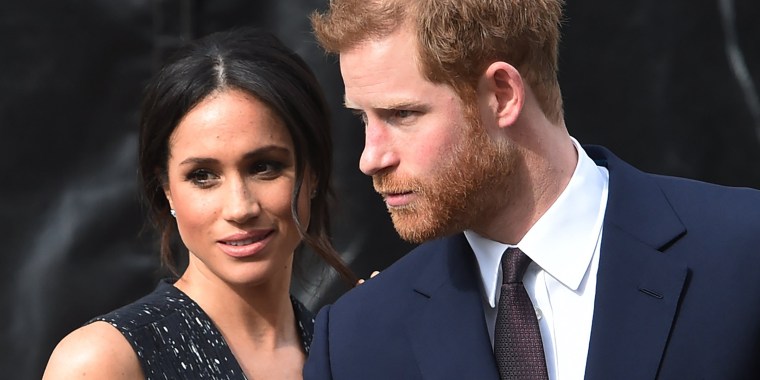 Prince Harry and Meghan Markle attend the Stephen Lawrence memorial in London