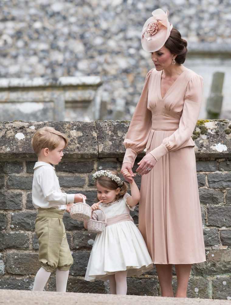Prince George and Princess Charlotte at the Wedding Of Pippa Middleton And James Matthews