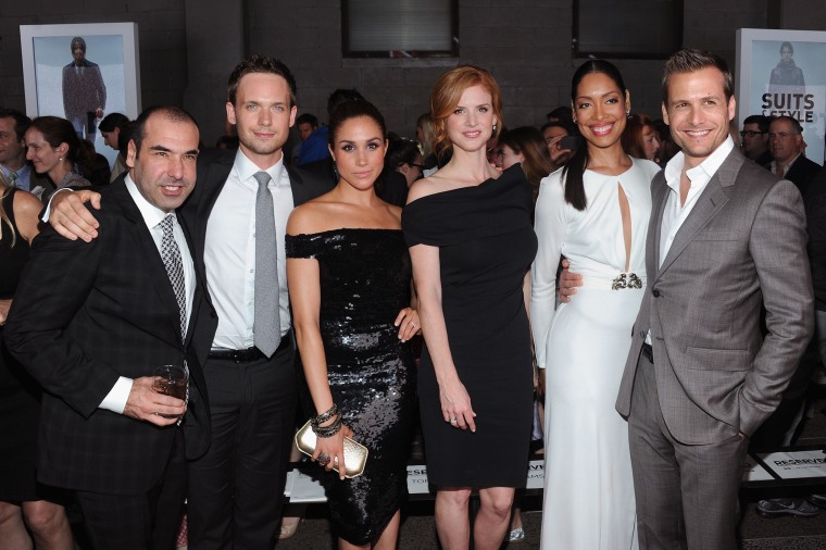 Meghan Markle and the "Suits" cast