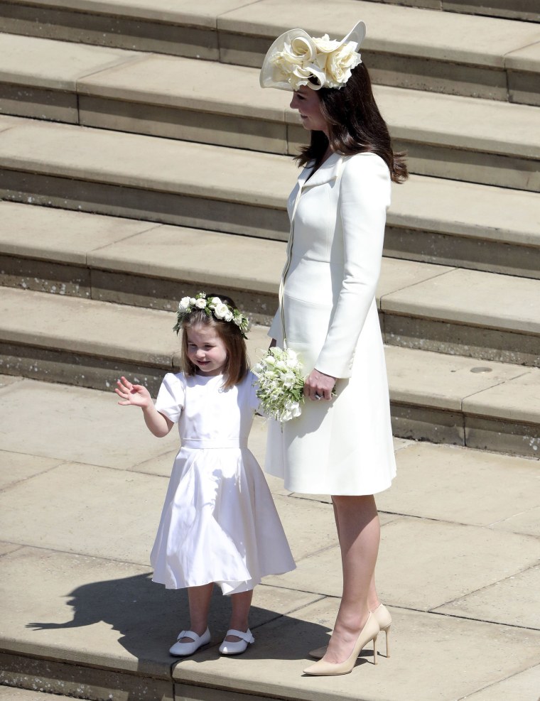 Princess Charlotte with her mother, Duchess Kate.