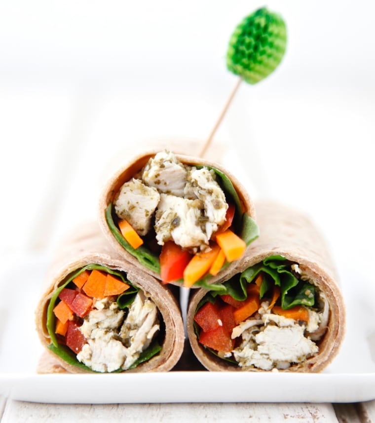 Image: Chicken Pesto Wraps