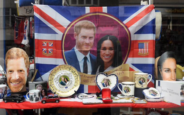 Image: Royal wedding merchandise on sale 