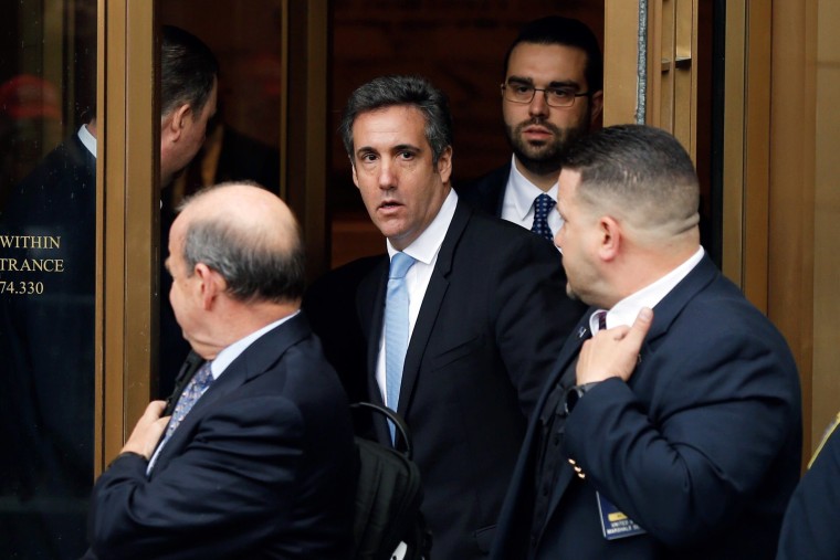 Image: Michael Cohen exits the U.S. Federal Court in New York
