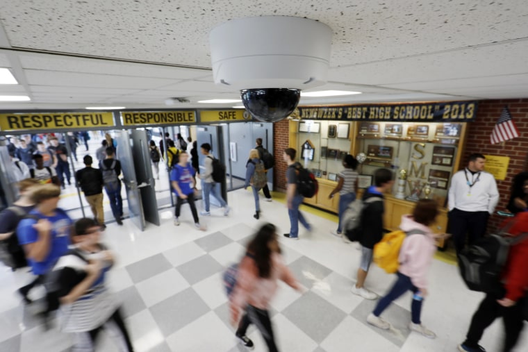 Image: Security cameras keeps watch at Shawnee Mission West High School