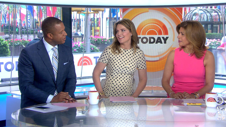 Craig Melvin, Savannah Guthrie and Hoda Kotb