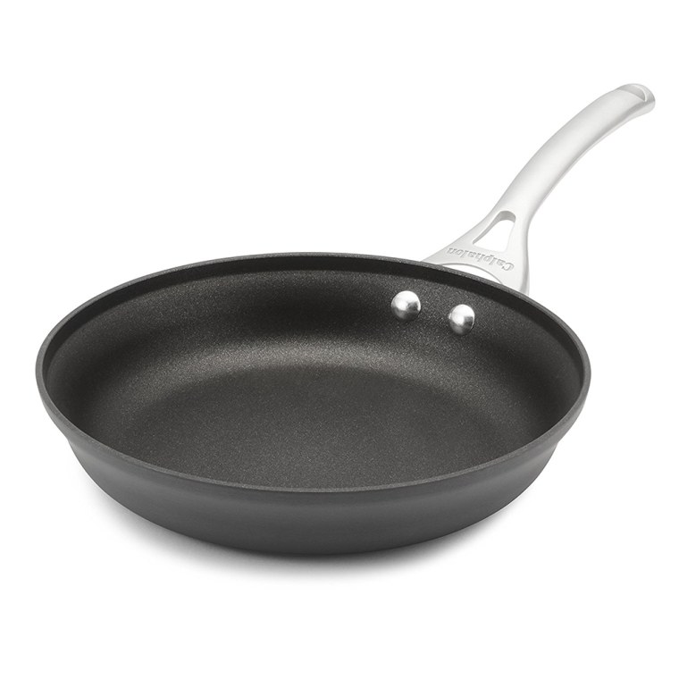 Calphalon Contemporary Hard-Anodized Aluminum Nonstick Cookware, Omelette Fry Pan, 10-inch, Black