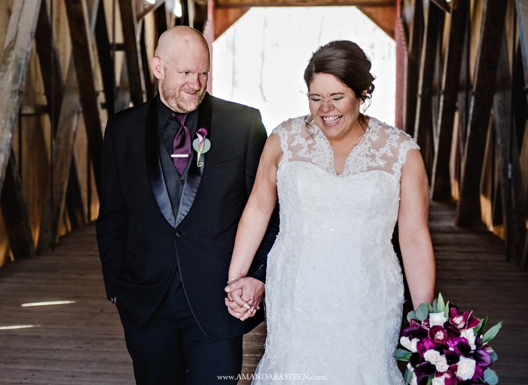 Amanda Basteen, who photographed the couple's wedding day, says the day was a joyful celebration.