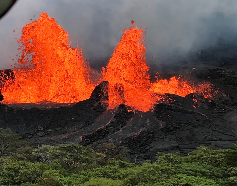 Image: Lava fountain from the Kilauea volcano