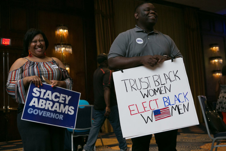 Image: Georgia Democratic Gubernatorial Candidate Stacey Abrams Holds Primary Night Event In Atlanta