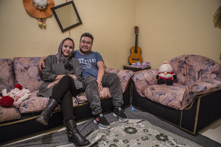 Image: Foroozan Amiri and her husband Rohullah