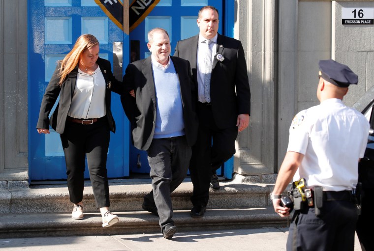 Image: Harvey Weinstein leaves the 1st Precinct