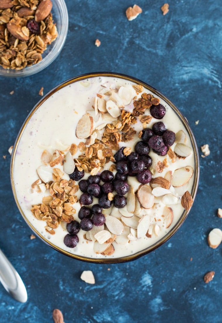 Peach Protein Smoothie Bowl