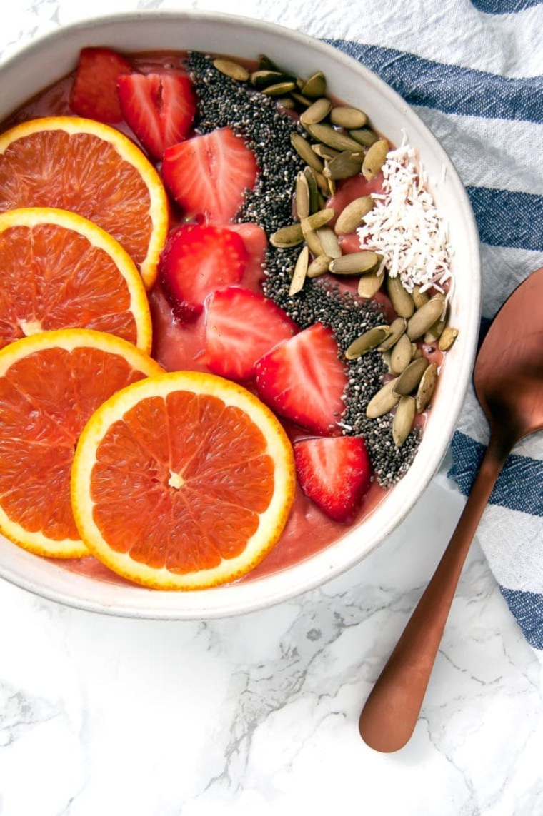 Orange Strawberry Squash Smoothie