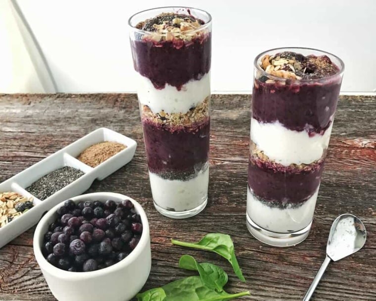 Stacked Blueberry Smoothie