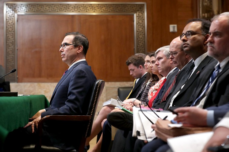 Image: Treasury Secretary Steven Mnuchin Testifies To Senate Appropriations Committee On Department's Budget