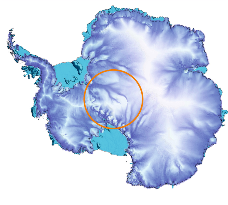 Image: Gap in satellite gravity data coverage