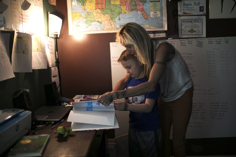 Image: AJ Besson and his mom