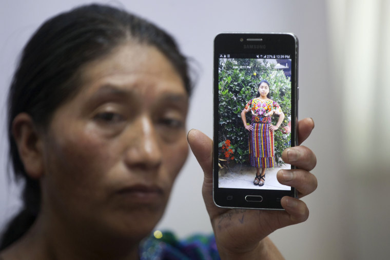 Image: Dominga Vicente shows a photo of her niece, 20 year-old Claudia Patricia Gomez Gonzalez, who was allegedly killed by an agent of the U.S. Border Patrol in Nuevo Laredo, Texas.