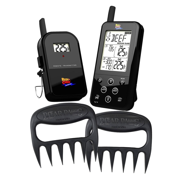 Maverick ET-733 Wireless BBQ Meat Thermometer - Includes Original Bear Paws Meat Shredder - Master the BBQ and Smoker Without Being There