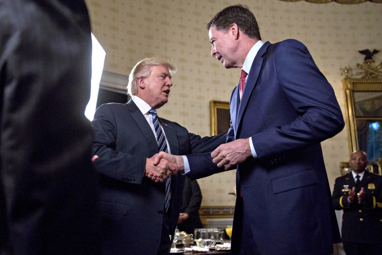 Image: Donald Trump Shakes Hands with James Comey