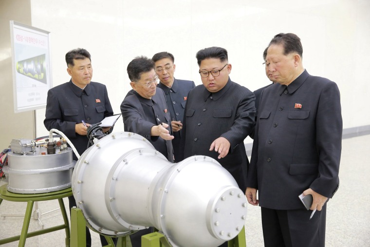 Image: North Korean leader Kim Jong Un provides guidance on a nuclear weapons program in this undated photo released by North Korea's Korean Central News Agency