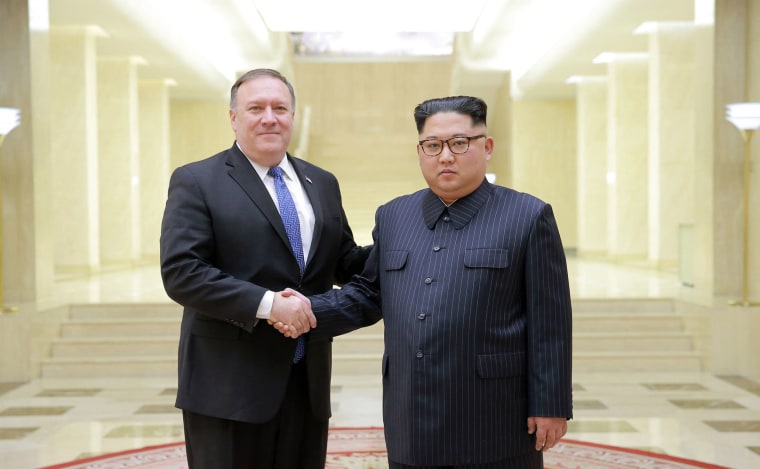 Image: Mike Pompeo, Kim Jong Un